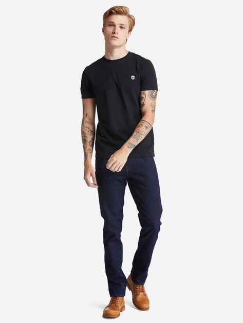 T-shirt męski bawełniany Timberland TB0A2BPR S Czarny (193392791455) - obraz 3