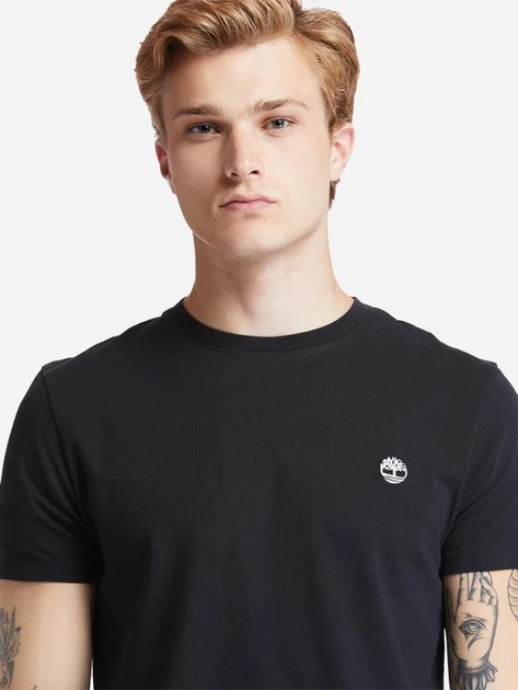 T-shirt męski bawełniany Timberland TB0A2BPR S Czarny (193392791455) - obraz 5
