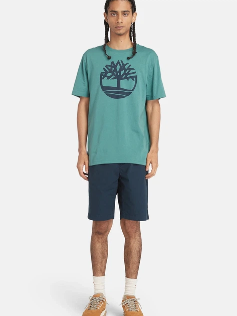 Футболка бавовняна довга чоловіча Timberland TB0A2C2R XXXL Зелена (194902949397) - зображення 3