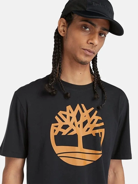 T-shirt męski bawełniany Timberland TB0A2C2R XXL Czarny (195441718635) - obraz 5