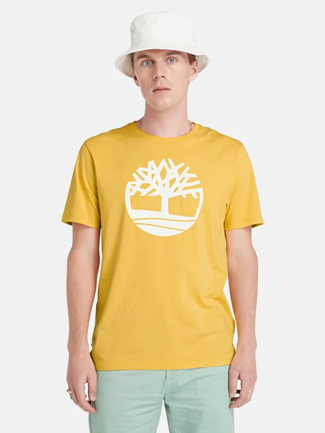 T-shirt męski bawełniany Timberland TB0A2C2R M Żółty (194902948178) - obraz 1