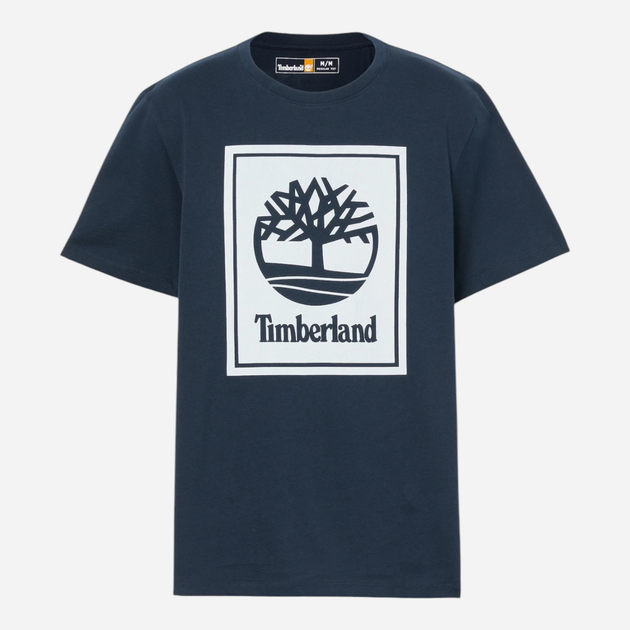 T-shirt męski bawełniany Timberland TB0A5WQQ S Niebieski (194902954094) - obraz 5