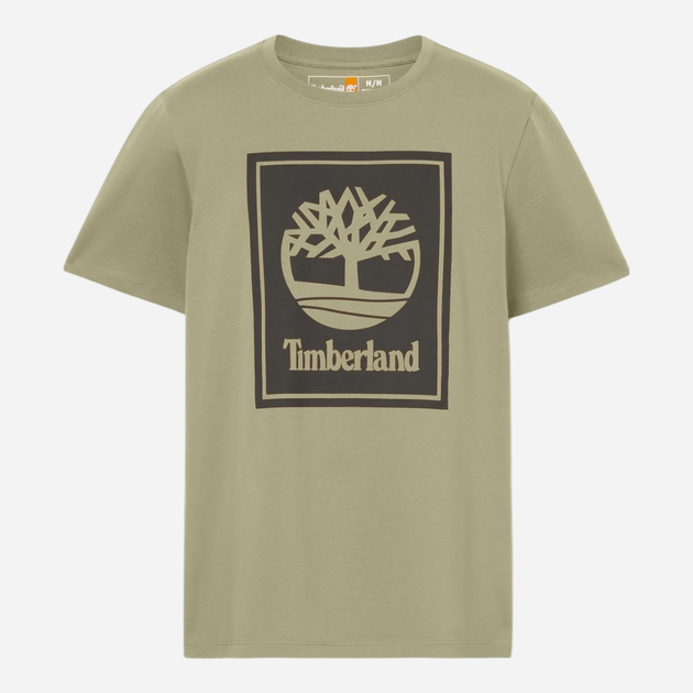 Футболка бавовняна довга чоловіча Timberland TB0A5WQQ S Хакі (194902955176) - зображення 5