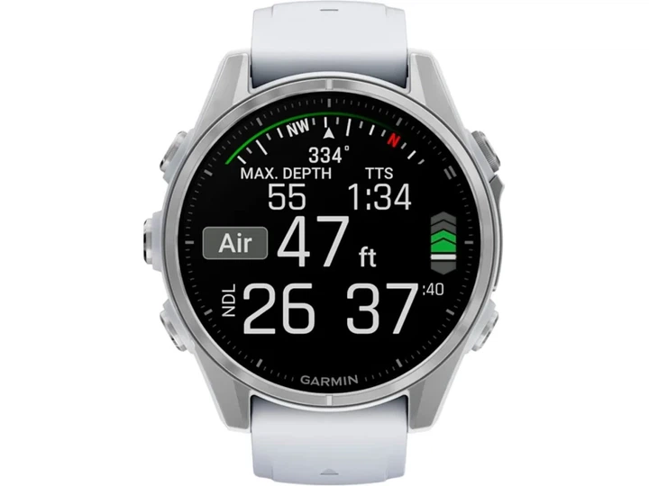Спортивний годинник Garmin Fenix 8 43mm AMOLED Silver with Whitestone Silicone Band (010-02903-00) - изображение 6