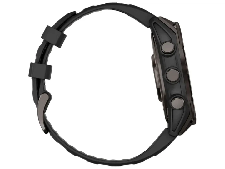 Спортивний годинник Garmin Fenix 8 47mm AMOLED Sapphire Carbon Gray DLC Titanium w. Black/Pebble Gray S. Band (010-02904-20/21) - изображение 3
