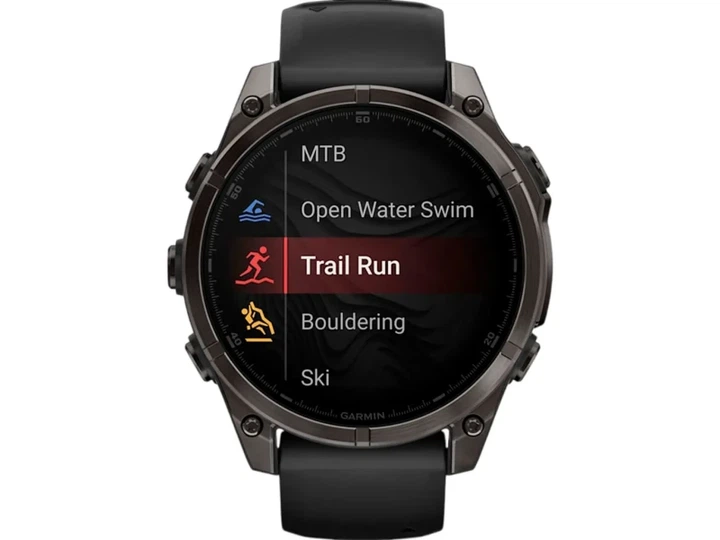 Спортивний годинник Garmin Fenix 8 47mm AMOLED Sapphire Carbon Gray DLC Titanium w. Black/Pebble Gray S. Band (010-02904-20/21) - изображение 5
