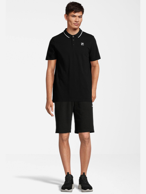 Koszulka polo męska elegancka Fila FAM0319-80010 L Czarna (4064556414922) - obraz 3