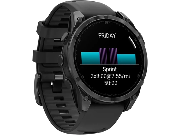 Спортивний годинник Garmin Fenix 8 47mm AMOLED Slate Gray with Black Silicone Band (010-02904-00) - изображение 4