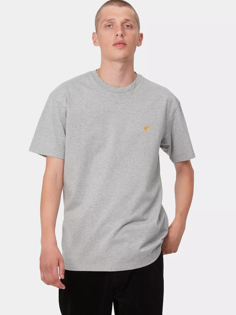 T-shirt długi męski Carhartt Chase I026391-00MXX L Szary (4064958265979) - obraz 1