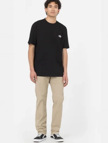 Футболка бавовняна довга чоловіча Dickies Summerdale DK0A4YAIBLK1 L Чорна (196246602709) - зображення 3