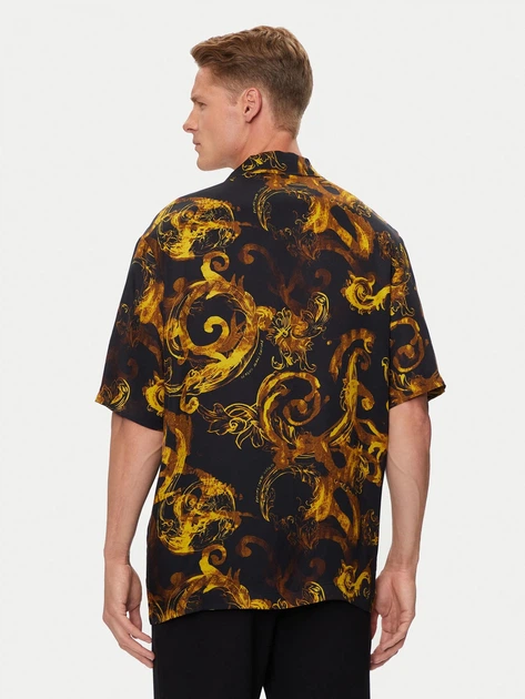 Сорочка чоловіча Versace Jeans Couture vjc76gal2b0ns407g89 52 Чорний/Жовтий (8052019661002) - зображення 2