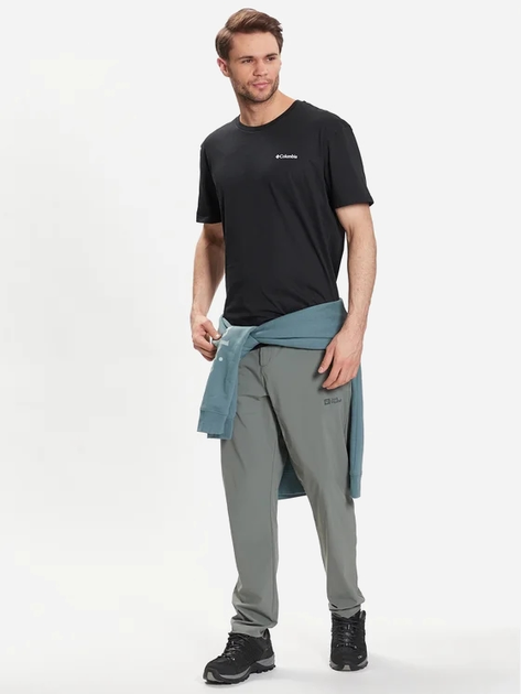 Футболка бавовняна чоловіча Columbia CSC Basic Logo Short Sleeve 1680053022 M Чорна (195978521876) - зображення 3