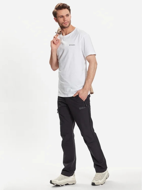 Koszulka męska bawełniana Columbia CSC Basic Logo Short Sleeve 1680053112 S Biała (195978522996) - obraz 3