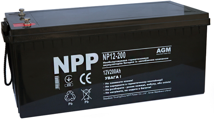 Аккумуляторная батарея NPP NP12-200 (NP12200) - изображение 2