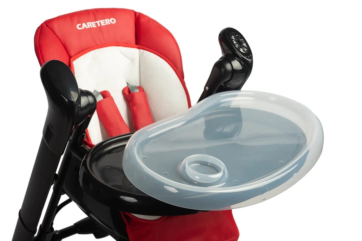 Крісло-гойдалка + стільчик для годування Caretero INDIGO Black Wine - зображення 5