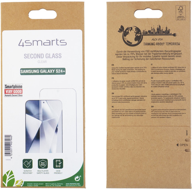 Захисне скло 4smarts Second Glass для Samsung Galaxy S24 Plus (4252011907960) - зображення 7