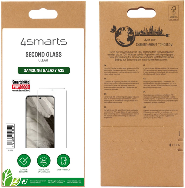 Захисне скло 4smarts Second Glass для Samsung Galaxy A35 (4252011908615) - зображення 7