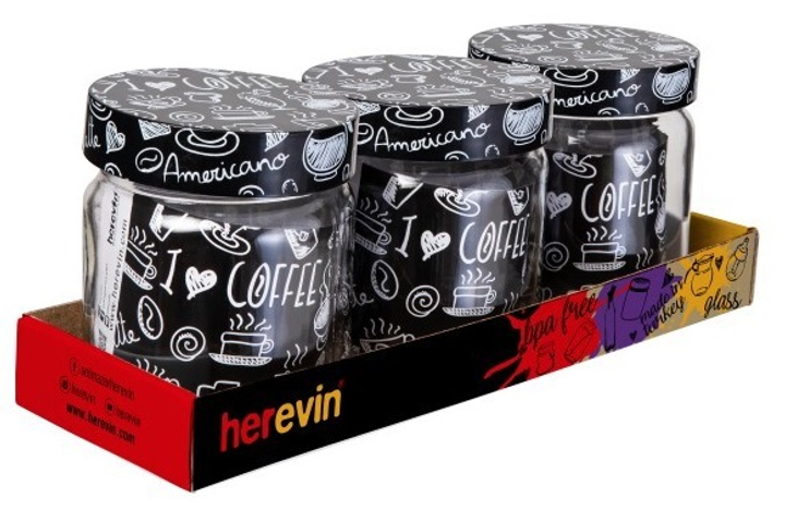 Набор Банок Herevin Coffee 425 мл 3 шт (144357-400) - изображение 1