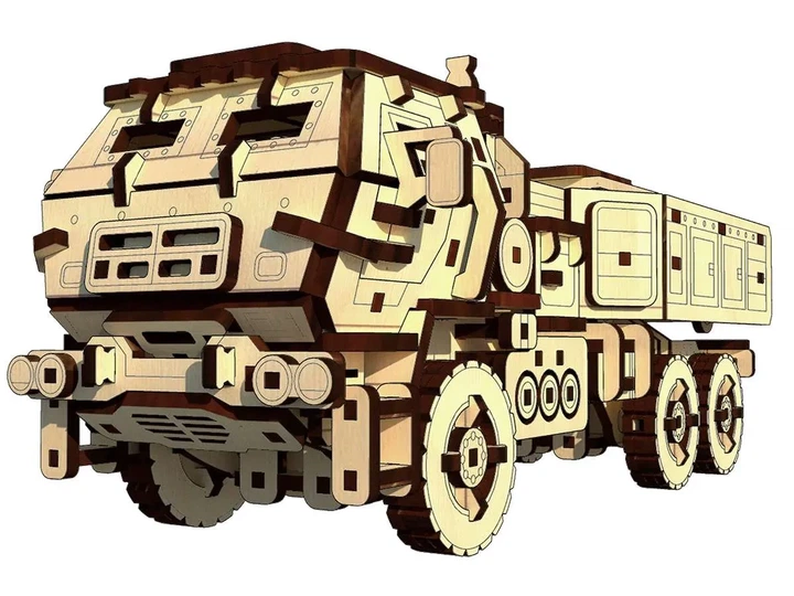 3D Пазл Із Дерева Механічний Pazly Хаймарс Himars 308 деталей - зображення 2