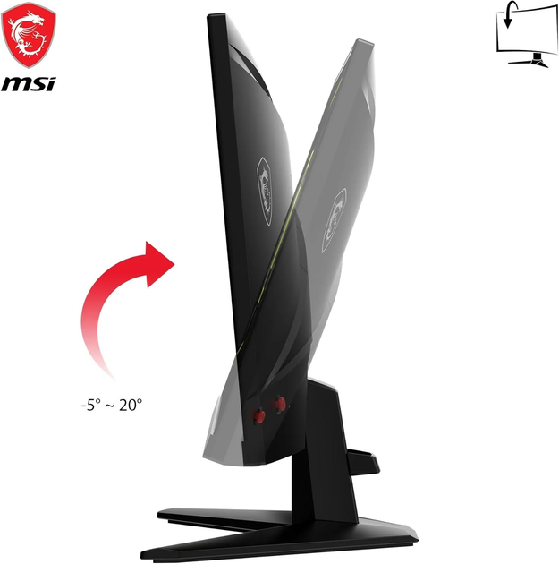 Монітор 25" MSI MAG 256F -- FullHD / Rapid IPS 180Hz / 1ms (GtG) / 8-Bit + FRC / DCI-P3 96% / Adaptive-Sync / HDMI 2.0 - зображення 4