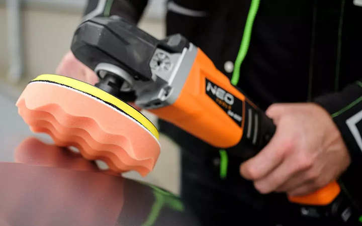 Акумуляторна полірувальна машина NEO Tools Energy+ 18V M14 150 мм 04-602 без акумулятора та зарядного пристрою (5907558465518) - зображення 16