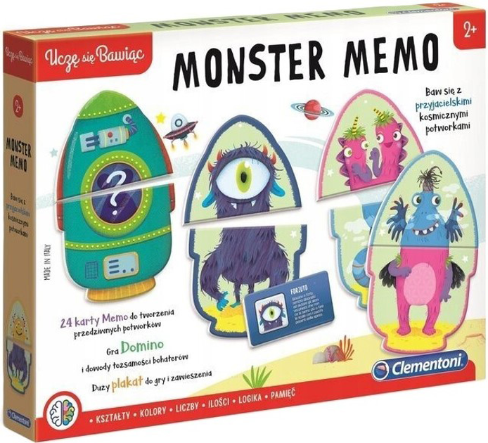 Gra planszowa Clementoni Monster Memo (8005125500864) - obraz 1