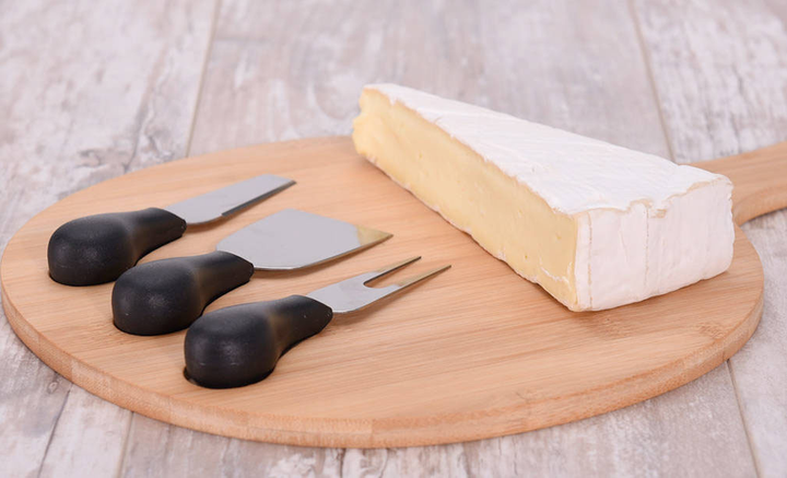 Дошка для сервірування сирів Excellent Houseware бамбукова і 3 ножі (8719987587924) - зображення 3
