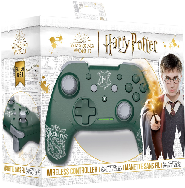 Контролер Trade Invaders Nintendo Switch Harry Potter Slytherin (3760178625302) - зображення 4