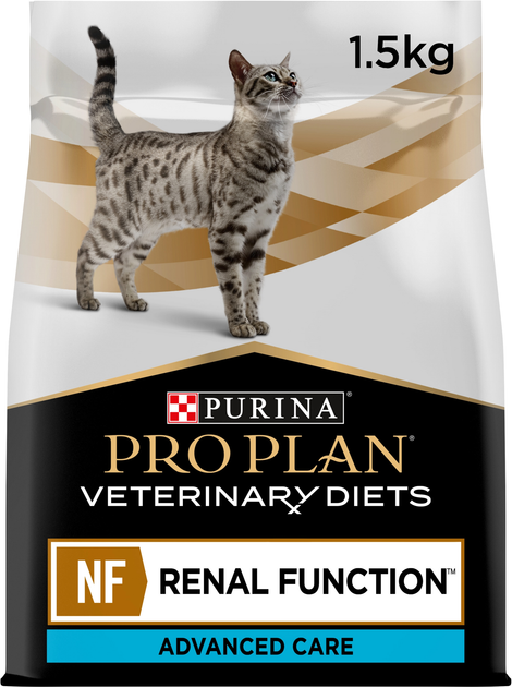 Sucha dieta karma dla dorosłych kotów Purina PRO PLAN VETERINARY DIETS NF Renal Function Advanced Care dla utrzymania funkcji nerek 1.5 kg (7613287886347/7613287886279) - obraz 1