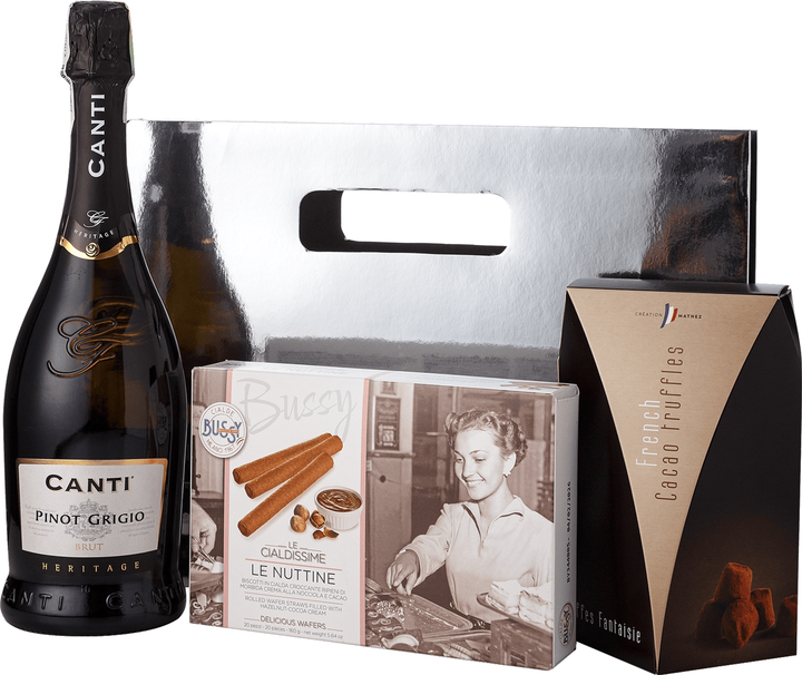 Подарочный набор Brut Buro base с игристым вином (2021000197802B ...