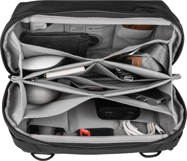 Organizer do walizki Peak Design Tech Pouch Black (0818373022433) - obraz 3