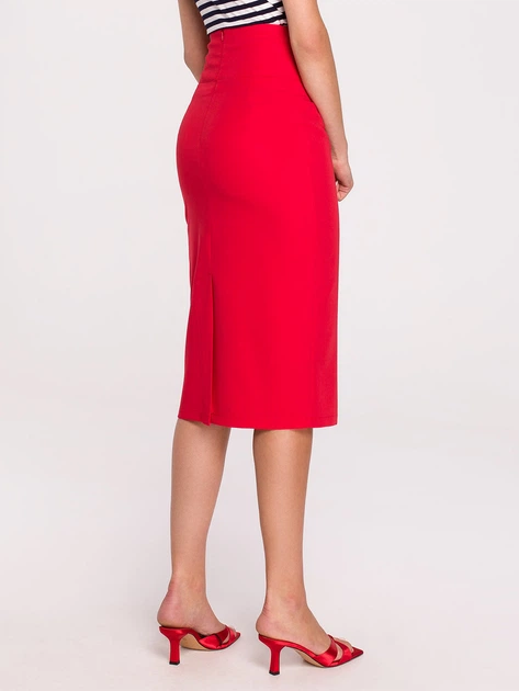 Spódnica ołówkowa damska Stylove S297 XL Czerwona (5903887661461) - obraz 2