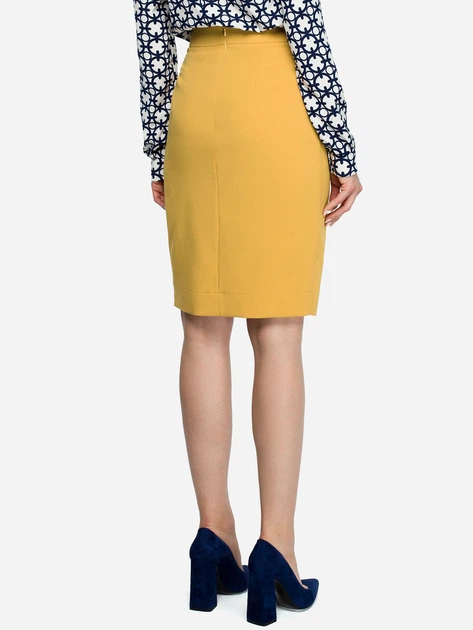 Spódnica ołówkowa damska Stylove S127 L Żółta (5903068423017) - obraz 2