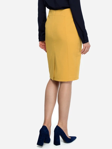 Spódnica ołówkowa damska Stylove S131 M Żółta (5903068423772) - obraz 2