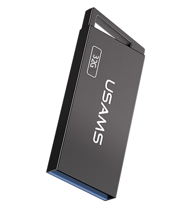 Металева USB Флешка для комп'ютера USAMS High Speed Flash Drive 32GB US-ZB206 Сірий - зображення 6