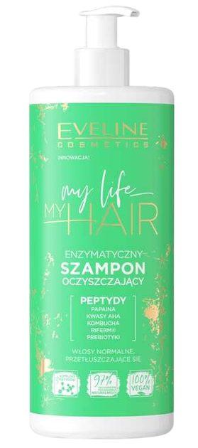 Шампунь для волосся Eveline Cosmetics My Life My Hair ензимний очищувальний 400 мл (5903416035169) - зображення 1