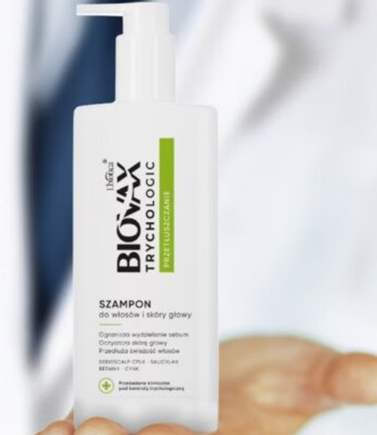 Szampon do włosów i skóry głowy L'Biotica Biovax Trychologic do włosów przetłuszczających się 200 ml (5900116092607) - obraz 3