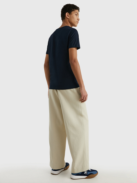 Koszulka męska basic Tommy Hilfiger MW0MW11465-403 2XL Granatowa (8719858460127) - obraz 4