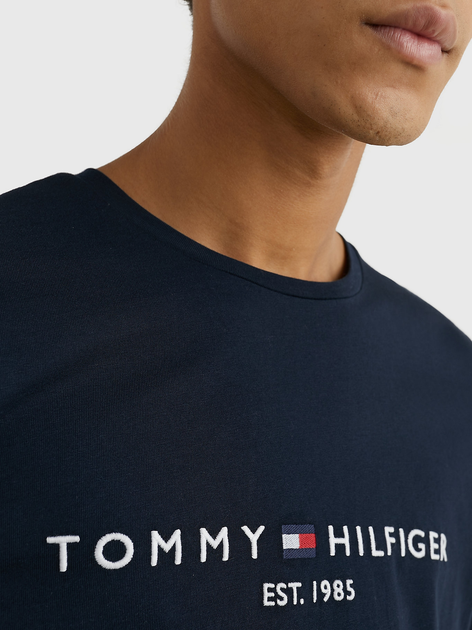 Koszulka męska basic Tommy Hilfiger MW0MW11465-403 XL Granatowa (8719858459848) - obraz 5