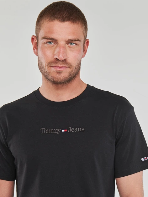 Koszulka męska Tommy Jeans DM16825-BDS S Czarna (8720644501870) - obraz 5