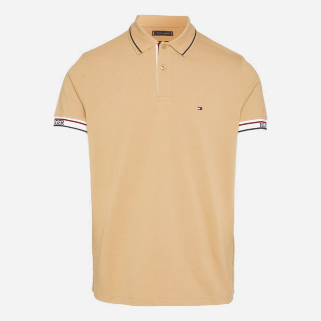 Koszulka polo męska Tommy Hilfiger Regular Fit MW0MW31567 XL Khaki (8720644191835) - obraz 6