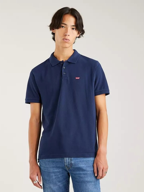 Koszulka polo męska długa Levi's Levis Hm Polo 35883-0005 XL Granatowa (5400970028458) - obraz 1