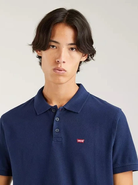 Koszulka polo męska długa Levi's Levis Hm Polo 35883-0005 L Granatowa (5400970028434) - obraz 3