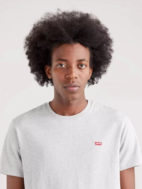 Футболка бавовняна чоловіча Levi's Ss Original Hm Tee 56605-0130 S Light Mist (5400970725401) - зображення 5