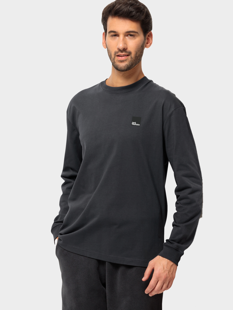 Longsleeve męski Jack Wolfskin Weinmeister L/S 1809371-6502 L Czarny (4064993864687) - obraz 1