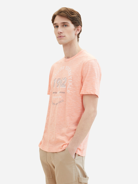 Футболка чоловіча Tom Tailor L1040819049 XL Помаранчева (4067672235952) - зображення 4