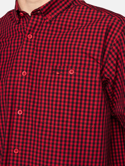 Сорочка бавовняна чоловіча Lee Cooper NEW TENBY -LK18 M Червона (5904347390341) - зображення 4