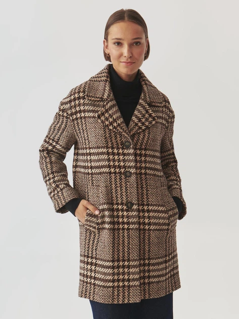 Пальто осіннє жіноче Tatuum Sewro 1 T2419.007 42 Коричневе (5900142362569) - зображення 4
