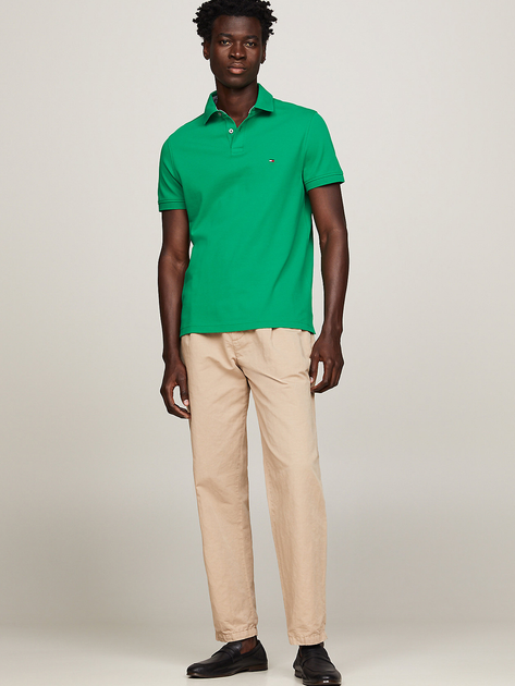 Koszulka polo męska Tommy Hilfiger MW0MW17770-L4B 3XL Zielona (8720646279012) - obraz 3