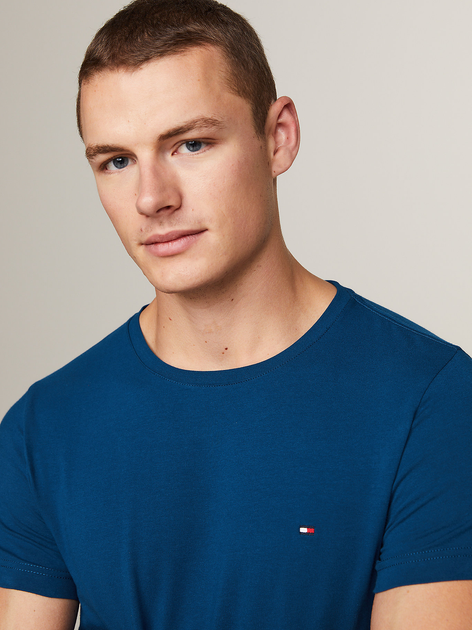 Koszulka męska bawełniana Tommy Hilfiger MW0MW10800-C5J 3XL Niebieska (8720646362301) - obraz 5